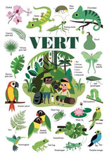 Charger l'image dans la galerie, Mini poster en gommettes La JUNGLE / VERT 3-8 ans