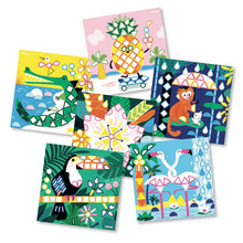 Charger l'image dans la galerie, 6 cartes + 360 autocollants 4-8 ans TROPICAL