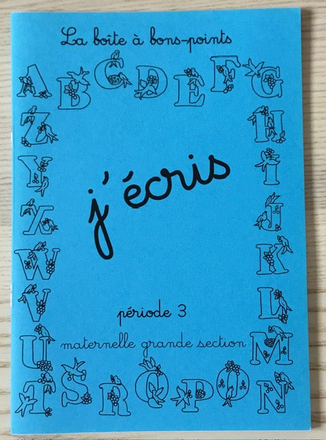 1 cahier J'écris GS 5-6 ans BLEU